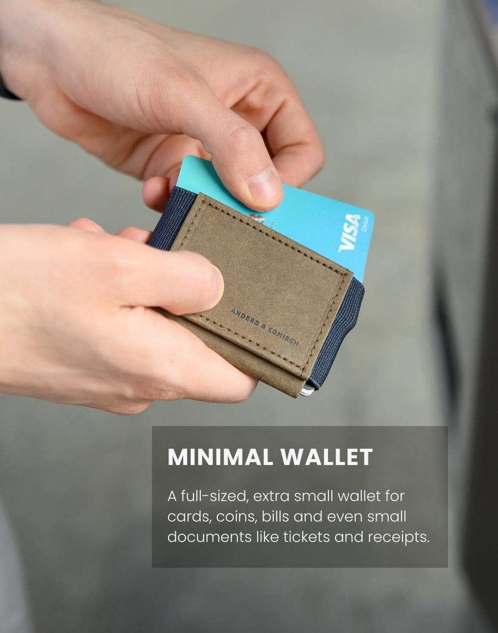 Slim wallet coin pocket I Unique design from Berlin